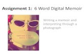 6 word memoir slideshow