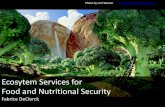 Ecosytem services for food and nutritional security