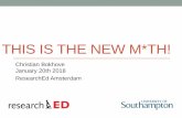 ResearchEd 2018 Amsterdam - This is the new m*th!