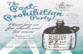 Prohibition Flyer