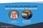 Keys to Selling More Cars with Touchscreen Technology