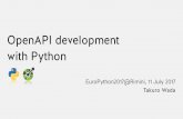 OpenAPI development with Python