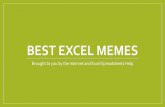 Best Excel Memes