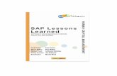 SAP Lessons Learned--Human Capital Management SAP Lessons Learned—Human Capital Management iii NOTE: This is the Table of Contents (TOC) from the book for your reference. The eBook