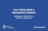Create - Day 2 - 15:30 - "Has There Been a Misunderstanding? Defining Content in a Digital Landscape"