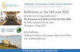Economics and Politics of the CAP after 2020