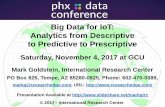 Phoenix Data Conference - Big Data Analytics for IoT 11/4/17