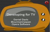 Developing for TV