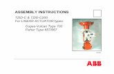 ASSEMBLY INSTRUCTIONS -  · PDF fileASSEMBLY INSTRUCTIONS TZID-C & TZID-C200 ... Instruction Manual. ... Tel. 215-674-6000 FAX: 215-674-7183 ABB Instrumentation Ltd