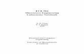 ECE 584 Microwave Engineering Laboratory · PDF fileECE 584 Microwave Engineering Laboratory Notebook D. M ... (one- and two-port network ... the US recommended limit at the end of