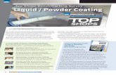 Top Shops Benchmarking Survey Liquid / Powder Coating · PDF fileBY TIM PENNINGTON EDITOR A Look Inside Products Finishing Top Shops We profile five shops who stood out in the survey,