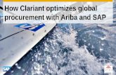 How Clariant optimizes global procurement with Ariba and · PDF fileA world leader in specialty chemicals Clariant focuses on creating value ... Textile Chemical s; 0 Oil & Mining