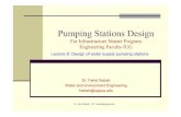 pumping Stations Design Lecture 6 - site.iugaza.edu.pssite.iugaza.edu.ps/.../2010/02/pumping_Stations_Design_Lecture_6.pdf · Typical piping and valves arrangement for well pumping
