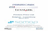 Printers Price List - SAMAP End User Price List_March 2012_SAMAP.pdfThe Printronix P7000™ Line Matrix Printing Platform extends the series of technology innovations that cement Printronix