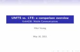 UMTS vs. LTE: a comparison overview - Unik4230: Mobile ...folk.uio.no/kaiv/3g4g_ktv2011.pdf · UMTS vs. LTE: a comparison overview Unik4230: Mobile Communications Khai Vuong May 16,