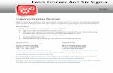 Lean Process And Six Sigma - Corporate Training Materials · PDF fileLean Process And Six Sigma Sample . Corporate Training Materials . All of our training products are fully customizable