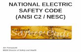 NATIONAL ELECTRIC SAFETY CODE (ANSI C2 / NESC)esafetyline.com/eei/conference s/EEI Spring 2011... · NATIONAL ELECTRIC SAFETY CODE (ANSI C2 / NESC) Jim Tomaseski IBEW Director of