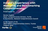 Measuring and Benchmarking Competitiveness Presentation by · PDF fileMeasuring and Benchmarking Competitiveness Presentation by ... Ireland retains a wide range of competitive ...