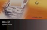 COMAND Operator's Manual - · PDF fileCOMAND Operator's Manual. Symbols You will find the following symbols in these operating instructions: GWarning ... Mercedes-Benz USA, LLC A Daimler