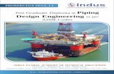 Post Graduate Diploma in Piping Design Engineering design engg.pdf · PROSPECTUS 2012-13 Post Graduate Diploma in Piping Design Engineering as per ASME Codes INDUS GLOBAL ACADEMY