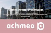 Corporate template-set Achmea · PDF file³ 9th SAMR and Beeckestijn Business School survey (april 2016) ⁴ Source:   Achmea brands Centraal Beheer,