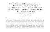 The Firm Characteristics Associated with the Voluntary ... Web viewThe Firm Characteristics Associated with the ... What are the firm characteristics associated with the voluntary