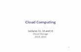 Cloud Computing - fenix.  · PDF fileComponents of Cloud Computing Platforms Data Storage ... faults: •The possibility ... Design Decisions Problem Technique Advantage