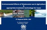Environmental Effects of Wastewater use in Agriculture ... · PDF fileEnvironmental Effects of Wastewater use in Agriculture & appropriate treatment technology for reuse ... effects