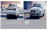 Audi A3 Brochure - Home > Audi · PDF fileAudi Audi A3 Vorsprung durch Technik A3 Audi A3 Sedan Audi India Division of Volkswagen Group Sales India Private Limited Mumbai - India Valid