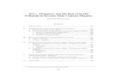 SGS v. Philippines and the Role of ICSID Tribunals in ... · PDF fileTribunals in Investor-State Contract Disputes ... Convention.3 Dispute resolution clauses in BITs ... either exclusively