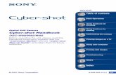 Cyber-shot Handbook - Sony · PDF fileCyber-shot Handbook DSC-W80/W85/W90 Before operating the unit, please read this Handbook thoroughly together with the “Instruction Manual