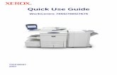 Quick Use Guide - Xeroxdownload.support.xerox.com/pub/docs/WC7655_WC7665/... · Quick Use Guide WorkCentre 7655/7665/7675 701P46067 2007. ... Enhancement Image Options ... A message