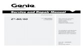 Service and Repair Manual - Manuals - Genie - Genie liftmanuals.gogenielift.com/Parts And Service Manuals/data/Service/Z... · Service and Repair Manual Serial Number Range Z ...