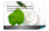 Electrochemical corrosion measurements in concrete structures · PDF fileElectrochemical corrosion measurements in concrete structures Johan.ahlstrom@swerea.se Johan Ahlström 1. Content