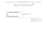Literature Review - Web viewLiterature Review. 0. Literature Review. September 6. 2013. Student ID: N0466534. Supervisor: Adam Smith. Word Count: 3,212. Student ID: N0466534. Supervisor:
