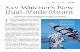 PRoduct RevIew sky -watcher’s new Dual-Mode Mount by using it with orion’s popular ... of the “grab-and-go” league. In altazimuth mode, ... The black lever at right