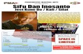 PROGRESSIVE MARTIAL ARTS SiFu Dan Inosantoprogressivemartialarts.com/wp-content/uploads/2015/02/Inosanto... · The legendary skill, knowledge and martial arts expertise of SiFu Dan