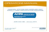 CENTRAL STATION AIR-HANDLING UNIT pdfs/AHU... · faoo SUPPLY FANS CERTIFICATION PROGRAM CENTRAL STATION AIR-HANDLING UNIT AHRI AHU OM – January 2016 2111 Wilson Blvd, Suite 500