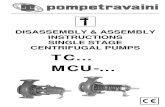 DISASSEMBLY & ASSEMBLY INSTRUCTIONS SINGLE STAGE ... · PDF file2 Disassembly & assembly instructions single stage centrifugal pumps ... requesting spare parts or ... Disassembly &