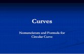 Curves - · PDF fileHorizontal Curves: o Simple Circular Curve o Compound Circular Curves o Reverse Circular Curves o Broken Back Curves. Degree of a Curve: Angle subtended by an arc