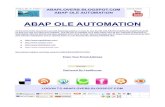 ABAP OLE AUTOMATION - · PDF fileFollow Me on Twitter Z Check Video ABAP OLE AUTOMATION At the end of the document you will find instructions on how to use the BLOG ABAPLOVERS.BLOGSPOT.COM