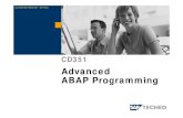 Advanced ABAP Programming - best technology site · PDF fileCD351 Advanced ABAP Programming Visit   - SAP Portal ©