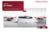 MP C305SPF MP C305SP - Ricoh Europe · PDF fileRicoh’s next-generation platform including the new GWNX controller gives you the same capabilities as the newly launched A3 devices.