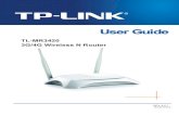 TL-MR3420 3G/4G Wireless N Router - TP-Linkstatic.tp-link.com/res/down/doc/TL-MR3420_V3_UG.pdf · This equipment has been tested and found to comply with the limits for a Class B