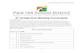 4th Grade ELA-Writing Curriculum - parkhill.k12.mo.us · PDF file4th Grade ELA-Writing Curriculum . ... Students build on their learning of essay writing and apply it with increasing