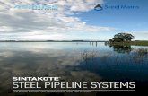 SINTAKOTE STEEL PIPELINE SYSTEMS - Asmuss · PDF filePRESSURE CLASS DESIGN SINTAKOTE ... comprehensive steel pipeline design manual to assist clients with design ... SINTAKOTE® steel