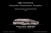 Toyota Genuine AudioC2F840C4-847B-4803-A3D4-DB81E0… · Corolla (E12-A + E12-D) TOYOTA GENUINE AUDIO 05-04 Corolla (RHD) - 2 PRECAUTIONS • Be sure to disconnect the negative (-)