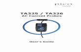 AC Current Probes - Pico Technology · PDF fileThe TA325 (Three Phase) and TA326 are AC current probes utilising the Rogowski coil principle. They ... The flexible current probe is