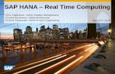 SAP HANA Real Time Computing - ee380.stanford.eduee380.stanford.edu/Abstracts/130522-slides.pdf · SAP HANA – Real Time Computing Chris Hallenbeck, HANA Solution Management Christof