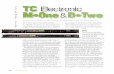 Q U E TC Electronic I M•One D• · PDF fileestablished an impressive reputation in both digital and ... home or project studio market. ... reverb effects that sound great on long-note